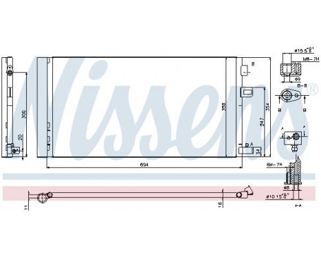 Condenser, air conditioning 940381 Nissens, Image 6