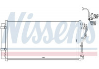 Condenser, air conditioning 940383 Nissens