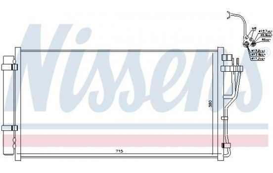 Condenser, air conditioning 940383 Nissens