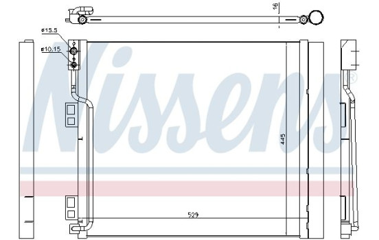 Condenser, air conditioning 940386 Nissens
