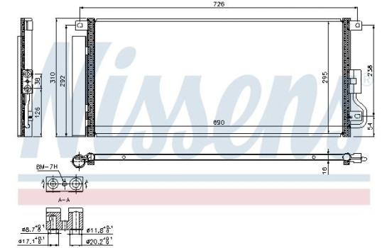 Condenser, air conditioning 940390 Nissens, Image 2