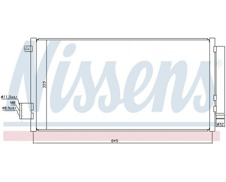 Condenser, air conditioning 940395 Nissens