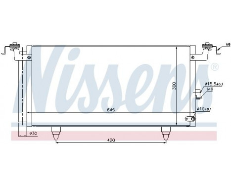 Condenser, air conditioning 940399 Nissens