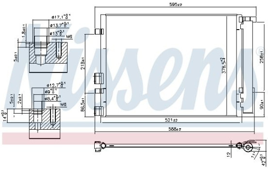Condenser, air conditioning 940404 Nissens, Image 5