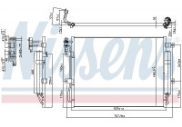 Condenser, air conditioning 940406 Nissens
