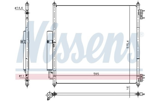Condenser, air conditioning 940408 Nissens, Image 2