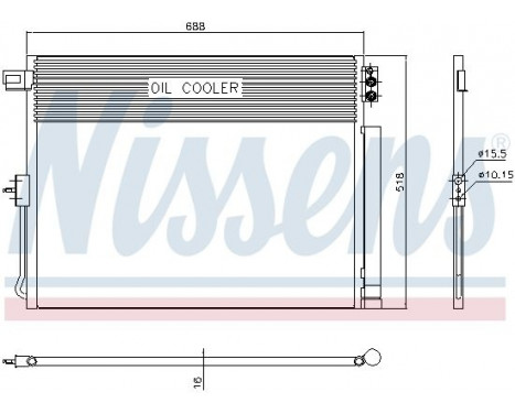 Condenser, air conditioning 940411 Nissens, Image 2