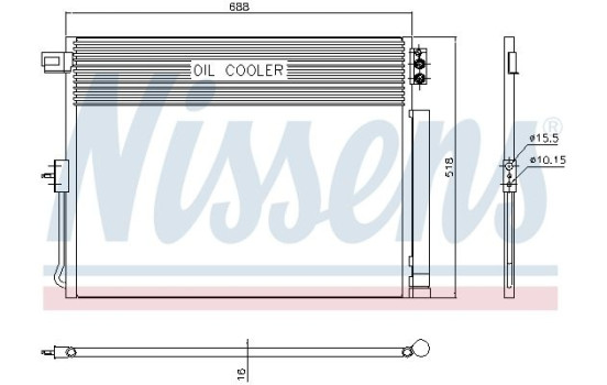 Condenser, air conditioning 940411 Nissens, Image 2