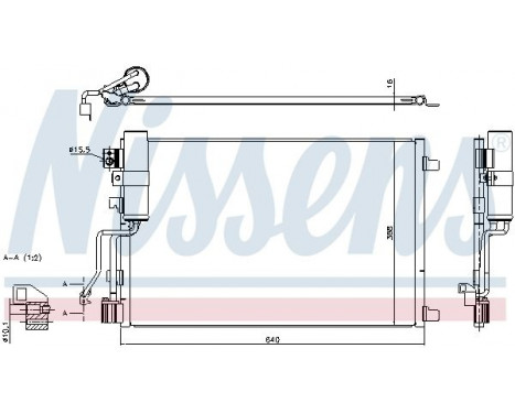 Condenser, air conditioning 940417 Nissens