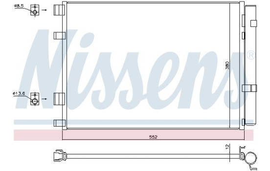 Condenser, air conditioning 940426 Nissens, Image 5