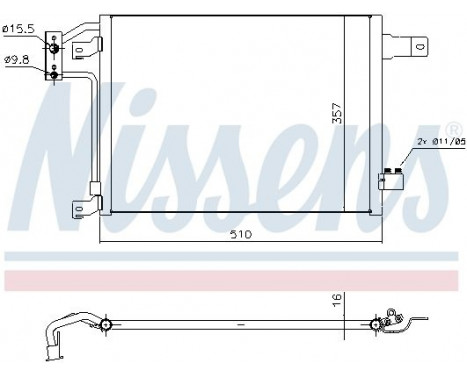 Condenser, air conditioning 940442 Nissens, Image 5