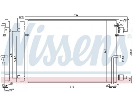 Condenser, air conditioning 940452 Nissens, Image 2