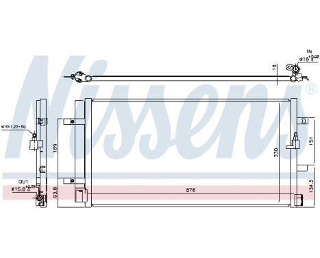 Condenser, air conditioning 940453 Nissens