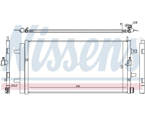 Condenser, air conditioning 940454 Nissens, Image 2