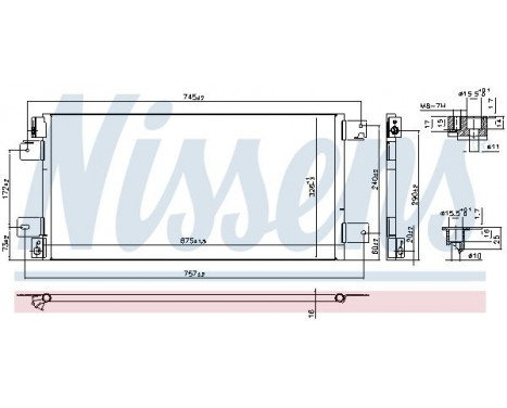 Condenser, air conditioning 940460 Nissens, Image 6