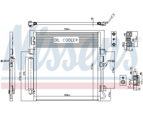 Condenser, air conditioning 940461 Nissens, Image 5