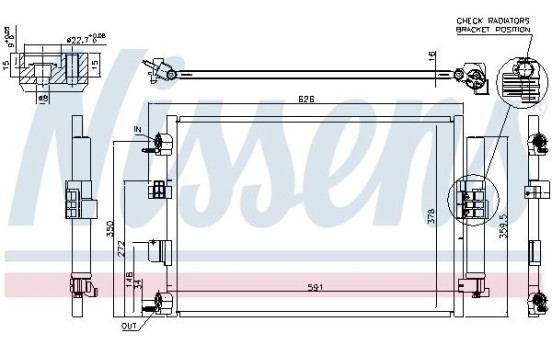 Condenser, air conditioning 940463 Nissens, Image 2