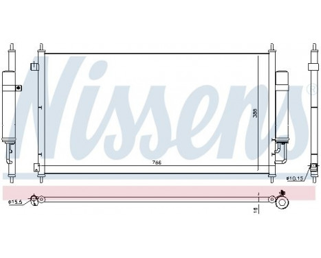 Condenser, air conditioning 940467 Nissens, Image 5