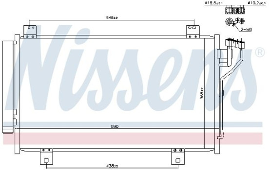 Condenser, air conditioning 940471 Nissens, Image 5