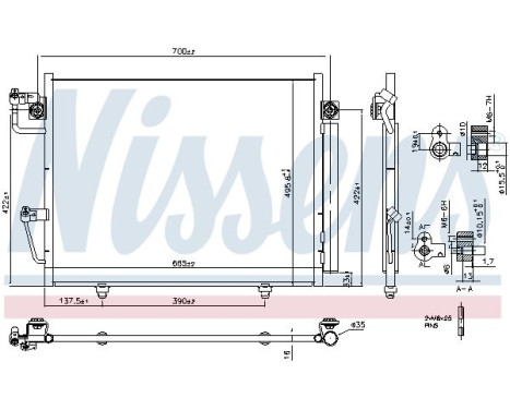 Condenser, air conditioning 940473 Nissens, Image 3