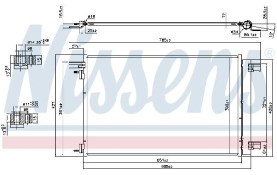 Condenser, air conditioning 940479 Nissens, Image 5