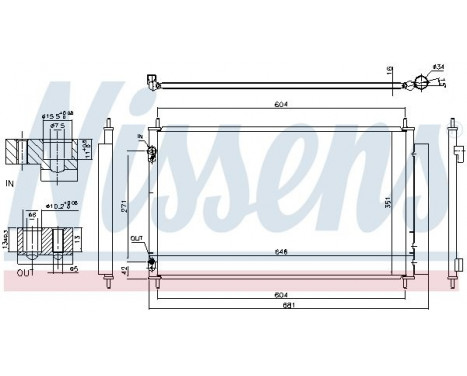 Condenser, air conditioning 940489 Nissens, Image 2
