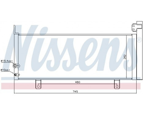 Condenser, air conditioning 940499 Nissens