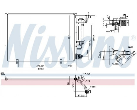 Condenser, air conditioning 940524 Nissens, Image 6