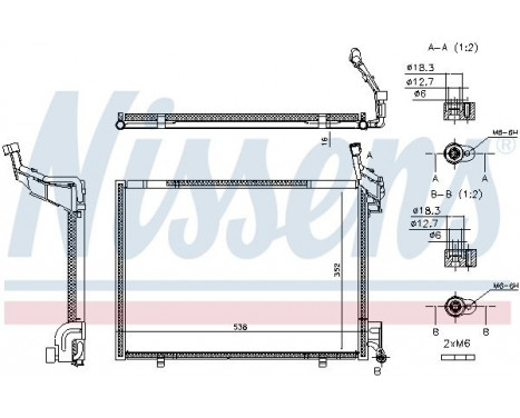 Condenser, air conditioning 940525 Nissens, Image 2