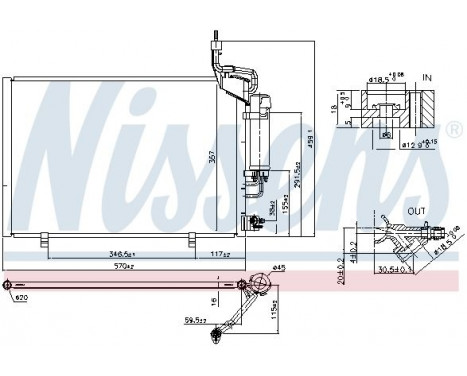Condenser, air conditioning 940527 Nissens, Image 6
