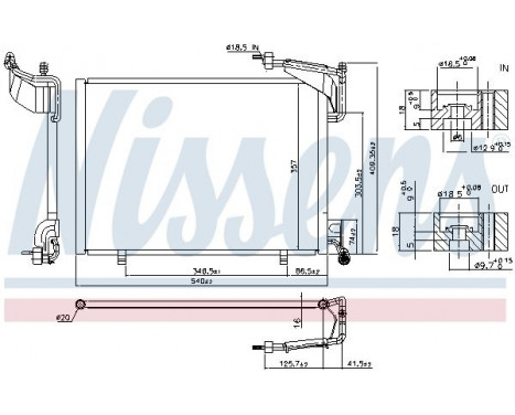 Condenser, air conditioning 940528 Nissens, Image 6