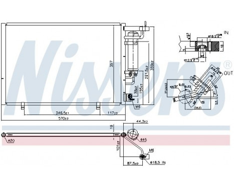 Condenser, air conditioning 940531 Nissens, Image 3