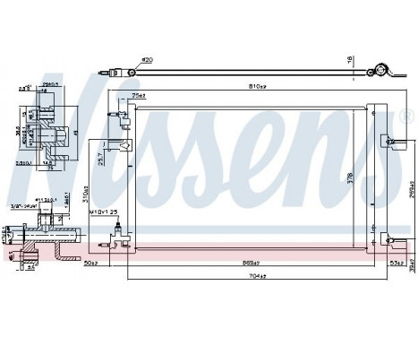 Condenser, air conditioning 940533 Nissens, Image 6