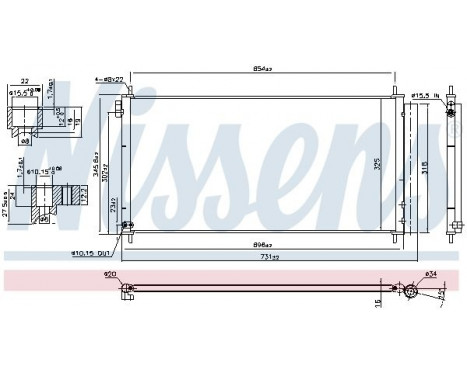Condenser, air conditioning 940534 Nissens, Image 5