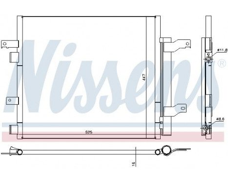 Condenser, air conditioning 940536 Nissens, Image 5