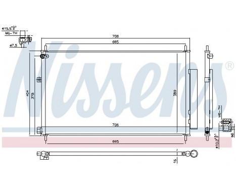 Condenser, air conditioning 940538 Nissens, Image 5