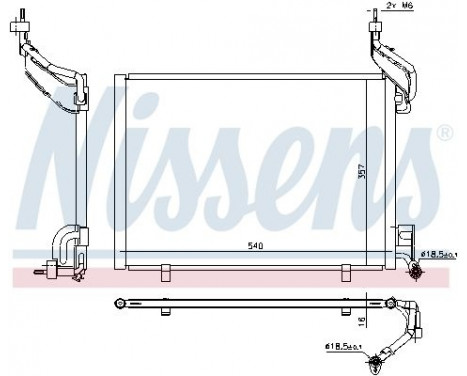 Condenser, air conditioning 940540 Nissens, Image 6