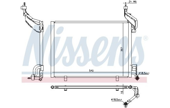 Condenser, air conditioning 940540 Nissens, Image 6