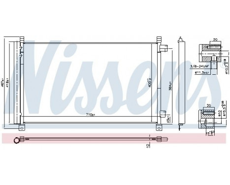 Condenser, air conditioning 940548 Nissens, Image 6