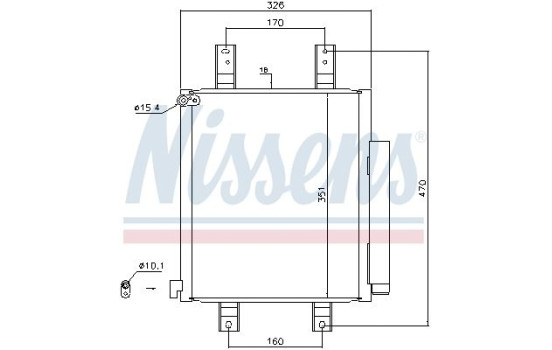 Condenser, air conditioning 940554 Nissens, Image 5