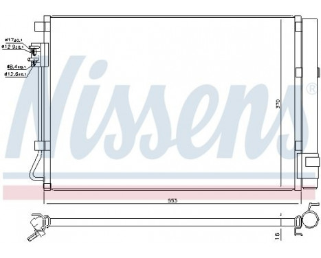 Condenser, air conditioning 940564 Nissens, Image 6