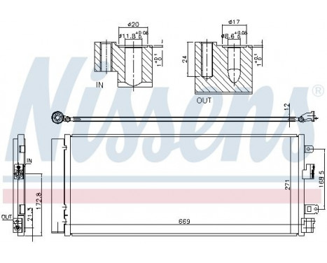 Condenser, air conditioning 940568 Nissens, Image 6