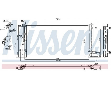 Condenser, air conditioning 940569 Nissens, Image 2