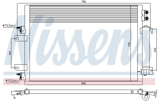 Condenser, air conditioning 940570 Nissens, Image 6