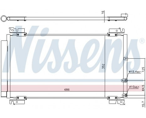 Condenser, air conditioning 940574 Nissens, Image 6