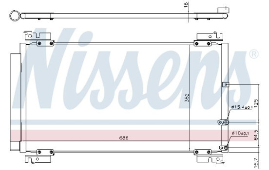 Condenser, air conditioning 940574 Nissens, Image 6