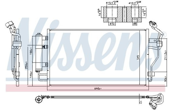 Condenser, air conditioning 940583 Nissens