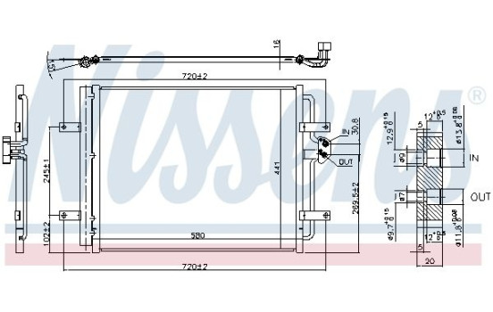 Condenser, air conditioning 940584 Nissens, Image 5