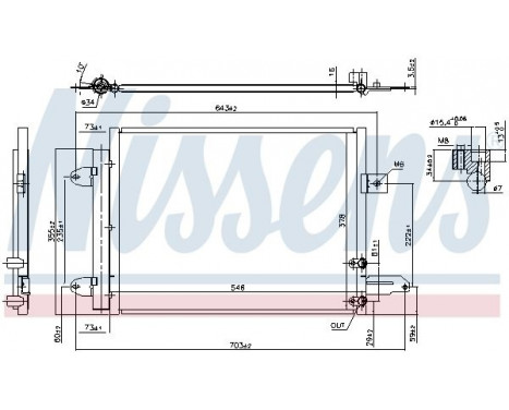 Condenser, air conditioning 940588 Nissens, Image 5