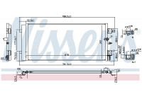 Condenser, air conditioning 940589 Nissens